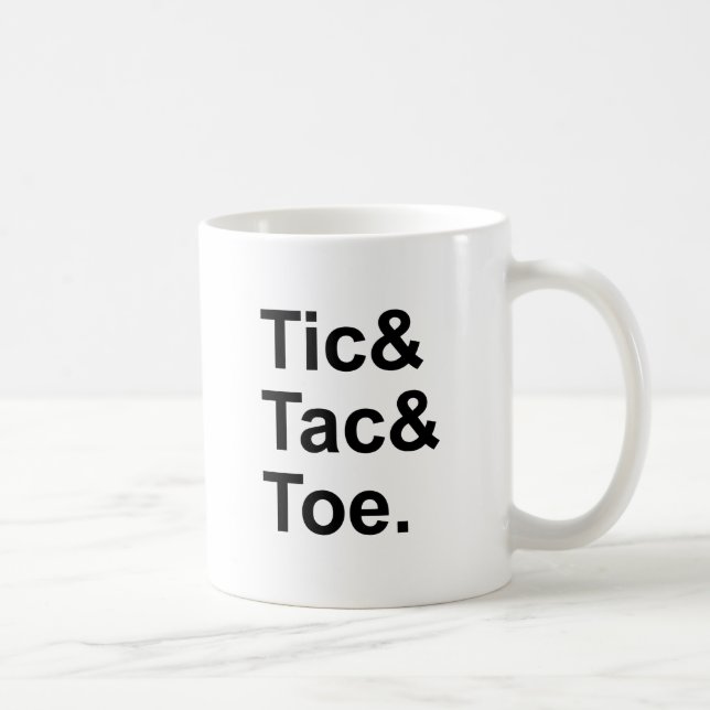 Tic Tac Toe | Fun Paper & Pencil Game Tasse (Rechts)