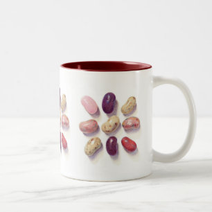 TIC TAC TOE JELLY BEANS Maroon Zwei-Tonen-Tasse Zweifarbige Tasse