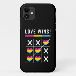 Tic Tac Toe Liebe gewinnt LGBTQ Pansexual Prix Case-Mate iPhone Hülle