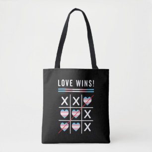 Tic Tac Toe Liebe gewinnt LGBTQ Transgender Pride