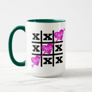 Tic Tac Toe Liebe Valentine's Day Geschenk Idee -  Tasse