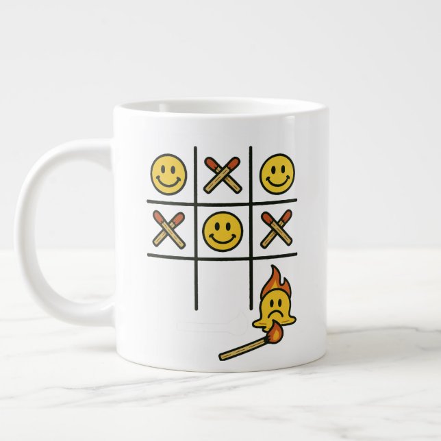Tic Tac Toe Mug Jumbo-Tasse (Links)