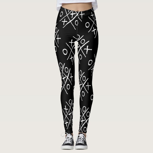 Tic-Tac-Toe Noughts and Crosses Leggings (Vorderseite)