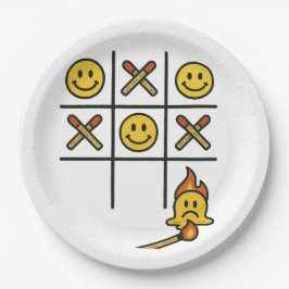 Tic Tac Toe Pappteller