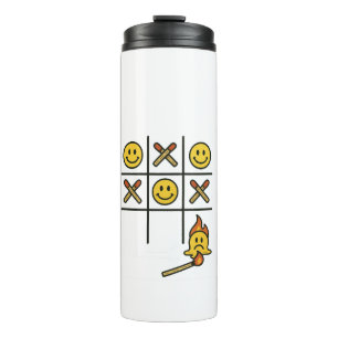 Tic Tac Toe Thermosbecher