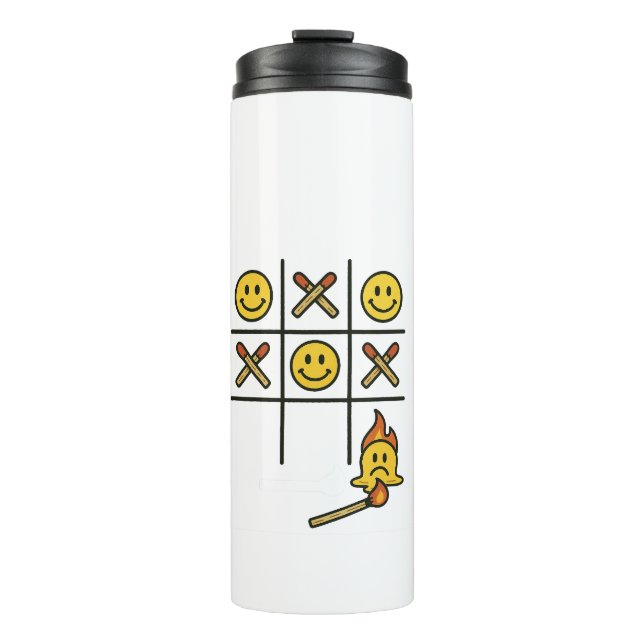 Tic Tac Toe Thermosbecher (Vorderseite)