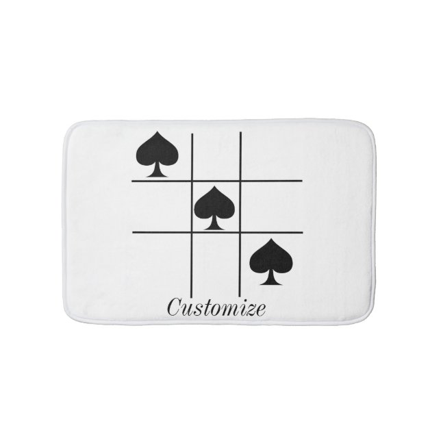 Tic Tac Toe Thunder_Cove Badematte (Vorderseite)