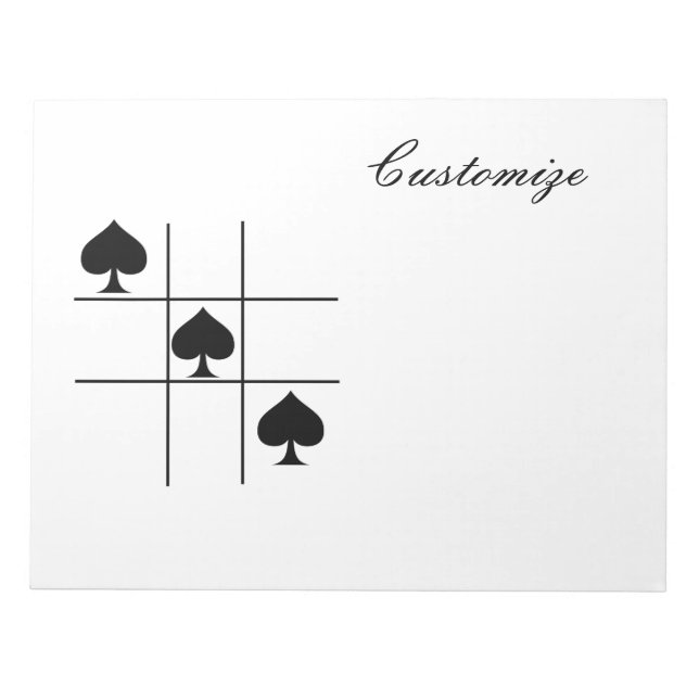 Tic Tac Toe Thunder_Cove Notizblock (Vorderseite)