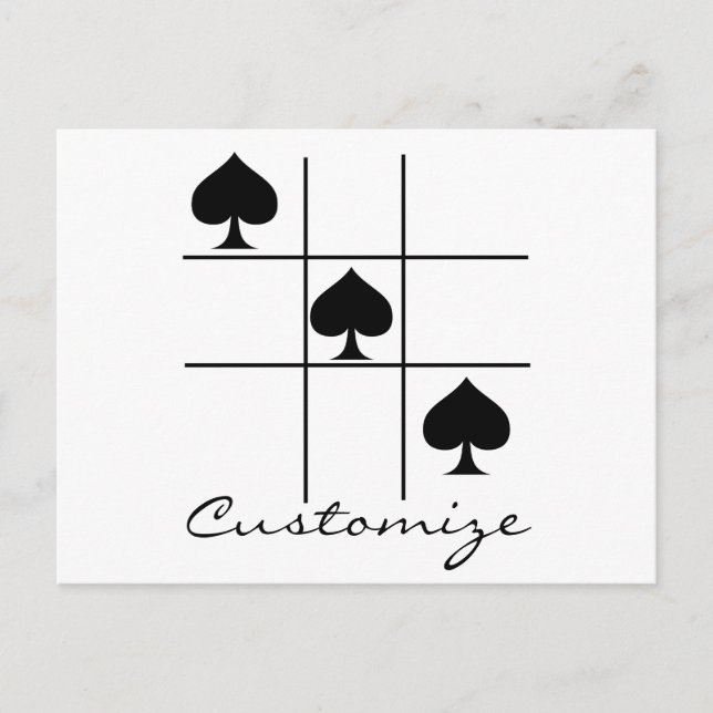 Tic Tac Toe Thunder_Cove Postkarte (Vorderseite)