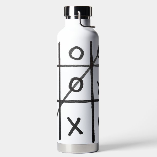 Tic Tac Toe Trinkflasche (links)