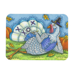 TIC TAC TOE TRUTHAHN, THANKSGIVING-VOGEL-MAGNET MAGNET