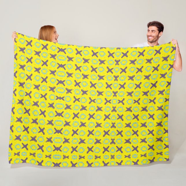Tic Tack Toe Fleecedecke (Beispiel)