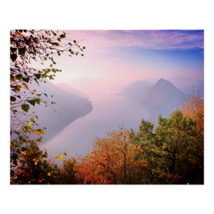 Ticino, Schweiz: Blick vom Monte Bre Poster