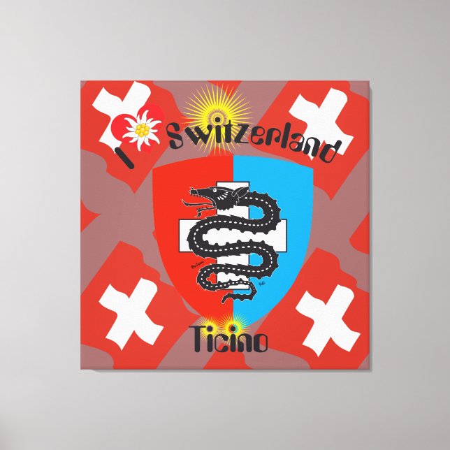 Ticino Schweiz Suisse Svizzera Svizra Leinwand (Vorderseite)
