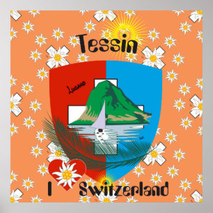 Ticino Schweiz Suisse Svizzera Svizra Poster