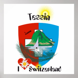 Ticino Schweiz Suisse Svizzera Svizra Poster