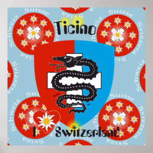 Ticino Schweiz Suisse Svizzera Svizra Poster