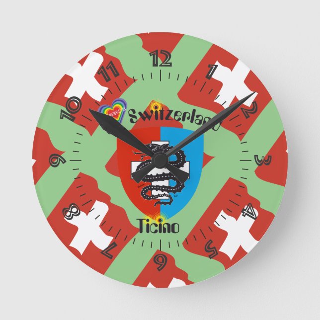 Ticino Schweiz Suisse Svizzera Svizra Uhr (Vorderseite)