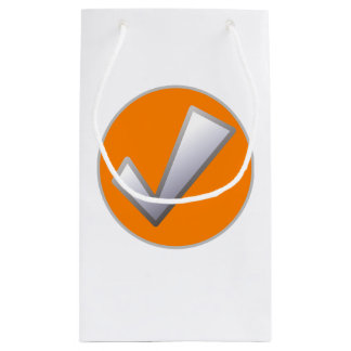Tick Mark "Good" Button Geschenktasche Kleine Geschenktüte