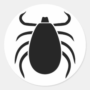 Tick Runder Aufkleber