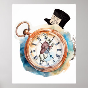 Tick-Tock Alice im Wunderland Poster