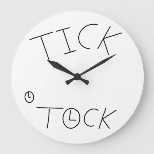 Tick tock große wanduhr