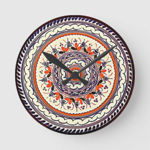 Tick Tock Talavera Tapas Plate Runde Wanduhr