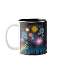 Ticken der Fireworks-Tasse