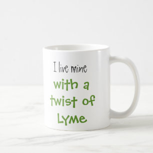 Ticken, lebe ich meine, mit einer Drehung von Lyme Tasse