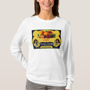 Ticken Tock Rhabarber-Aufkleber T-Shirt