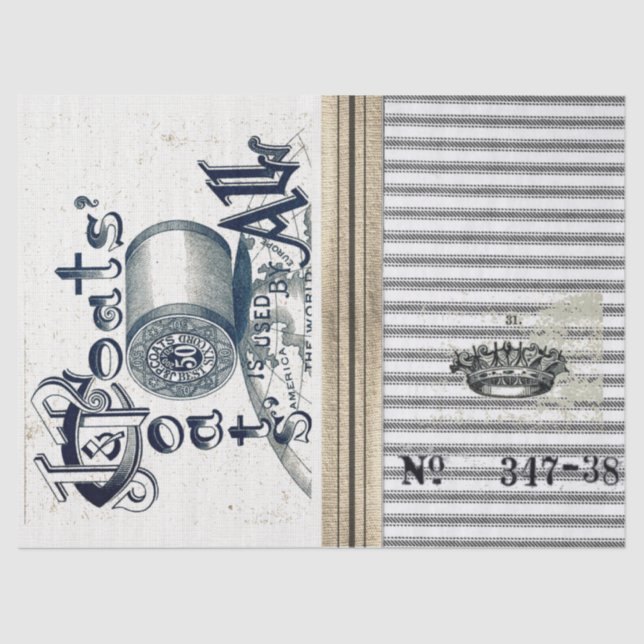 Tickendes Leinwand-Seidenpapier Seidenpapier (Vorderseite)