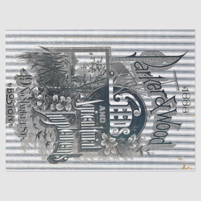 Tickendes Samen-Taschen-Seidenpapier Seidenpapier (Vorderseite)