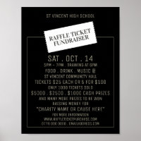 Ticket Design, Raffle Ticket Fundraiser Event