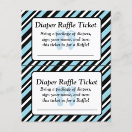 Ticket für das Blue und Black Stripe Baby Duschkab Flyer