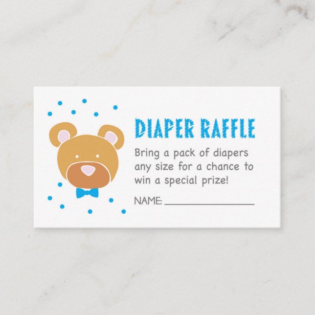 Ticket für den Blue Bar Diaper Begleitkarte (Vorderseite)