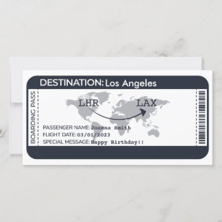 Ticket für den Flug mit Überraschen Boardings