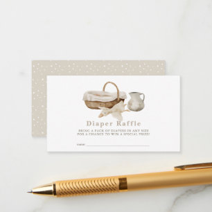 Ticket für den Raffelwechsel von Boho Kinderzimmer Begleitkarte