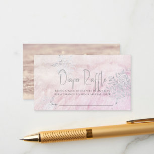 Ticket für den rosafarbenen Silver Snowflake Pink  Begleitkarte