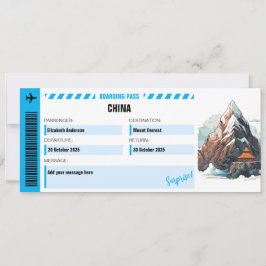 Ticket für die Mount Everest Überraschung