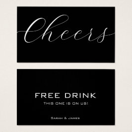 Ticket für Schwarz-weiße Getränke für Unternehmen