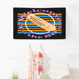 Ticket in die 80er Jahre einräumen Banner