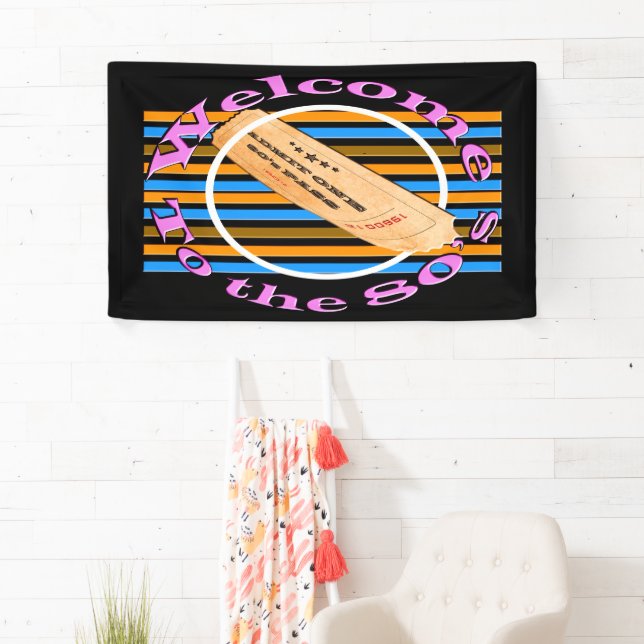 Ticket in die 80er Jahre einräumen Banner (Insitu)