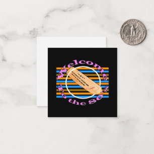 Ticket in die 80er Jahre einräumen Mitteilungskarte