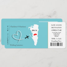 Ticket Pass Wedding Destination Gibraltar