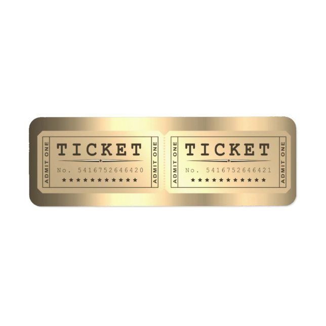 Ticketausgabe für Eintrittspreiseintritte mit Gold (Vorne)