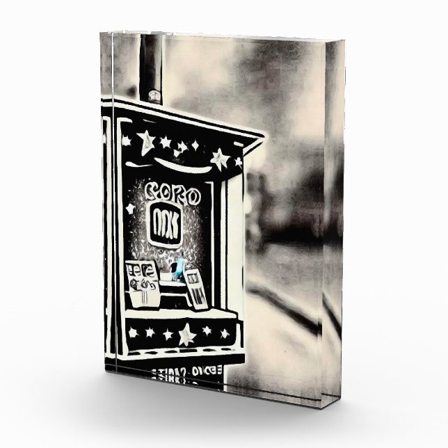 Ticketkabine für das Vintage Kino Fotoblock (Rechts)