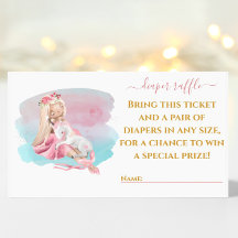 Ticketkarte für das schöne Ballerina Diaper