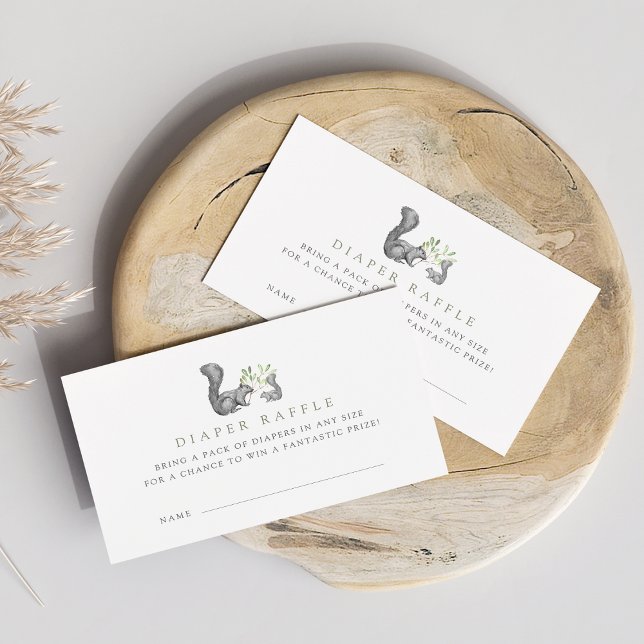 Ticketkarten für Woodland Friends Diaper Begleitkarte (Von Creator hochgeladen)