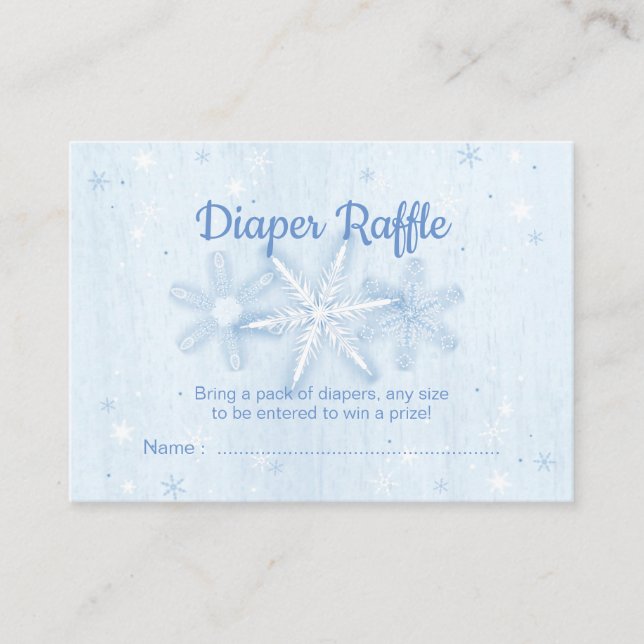 Tickets für das Blue Snowflake Diaper (Vorderseite)