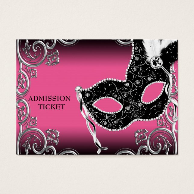 Tickets für das Party: Hot Pink Black Masquerade (Vorderseite)